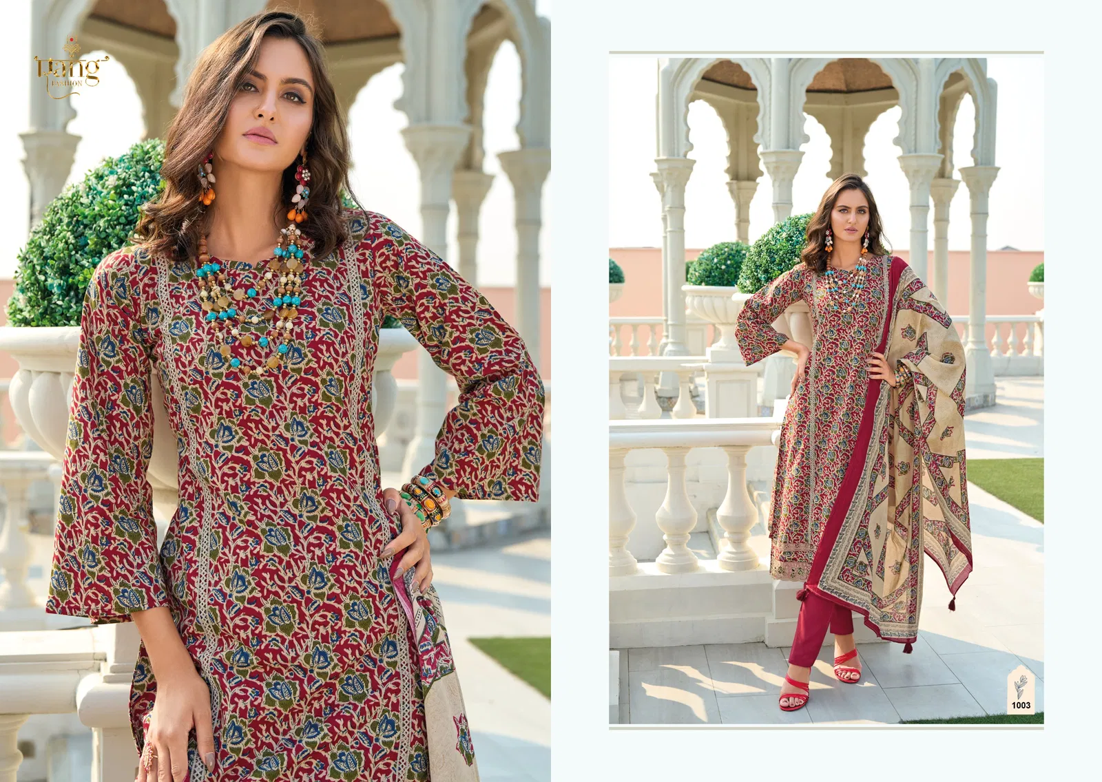 Heerva By Rang Lawn Cambric Printed Salwar Kameez Exporters In India