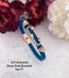AD Diamond Rose Gold Fancy Bracelets Accessories Catalog