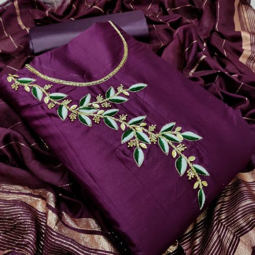 Designer Cotton 786 Latest fancy Designer Casual Wear Handwork Dress Material Collection
