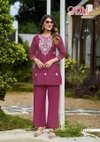 Vama Vol 4 By Ossm Viscos Vetican Silk Embroidery Online Co Ord Set Wholesale