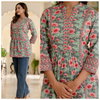 Naisha K 321 Cotton Border Patty Short Tops Casual Wear Bulk Orders In India