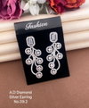 Ad Diamond Silver Earring Wholesale Online