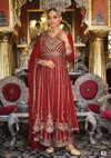 Barbie Vol 5 By Eba Heavy Chinon Embroidery Readymade Suits Exporters In India