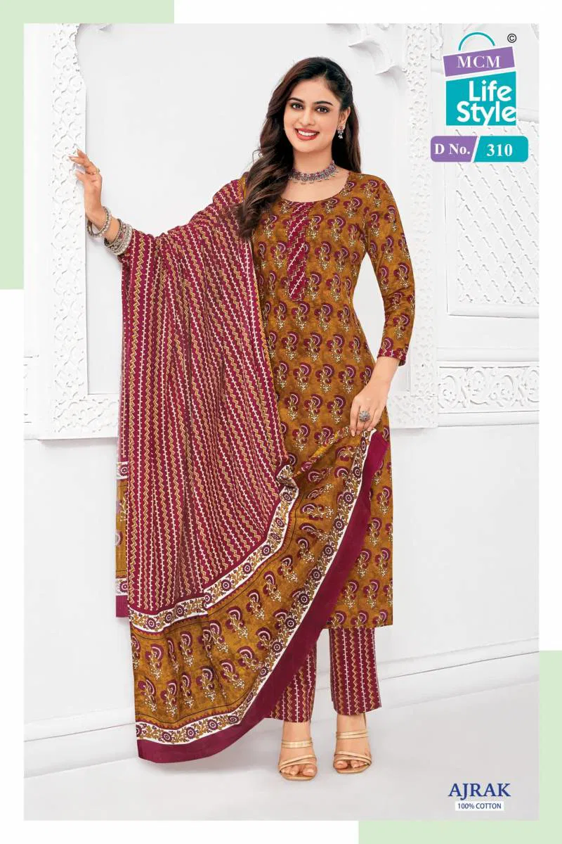 Ajrak 3 By Mcm Cotton Printed Wholesale Dress Material Suppliers In Mumbai
