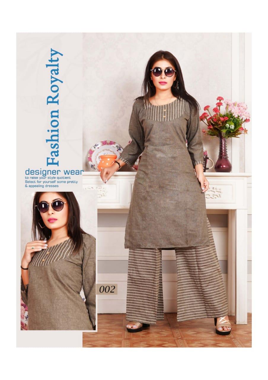 Trendy Plazzo Express Latest Regular Wear South Cotton Handloom Kurti With Bottom Collection
