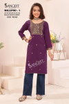 Sangeet Mallipoo 1 Kids Girls Wear Rayon Kurti Wholesale Price In Surat
