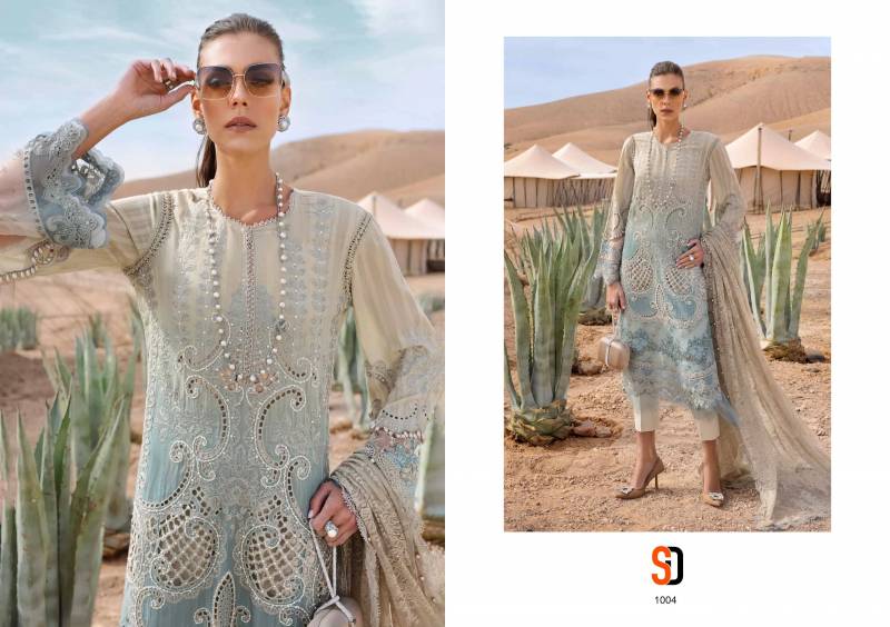 Shraddha Maria B Lawn Chiffon Dupatta Pakistani Salwar Suits Suppliersin India