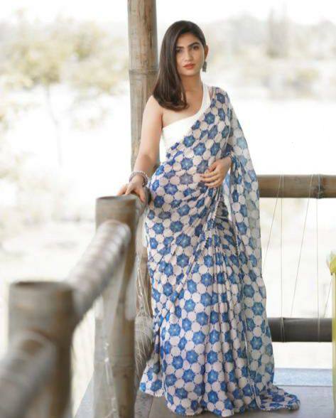 MG 192 Wholesale Georgette Designer Saree Suppliers in India