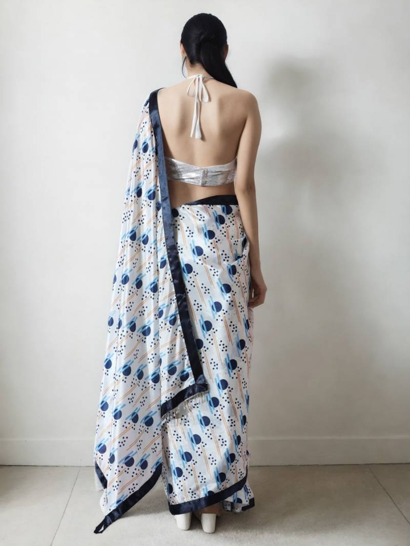 Jf 2445 48 Chinon Stylish Ready To Wear Saree Wholesale Price In Surat
