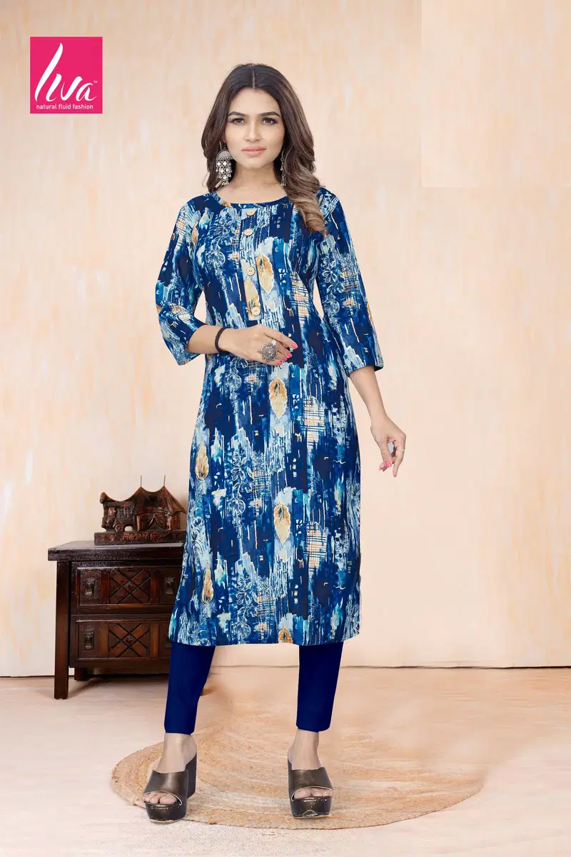 2 Selvi Ultra Premium Rayon Foil Printed Kurti Wholesalers In Delhi