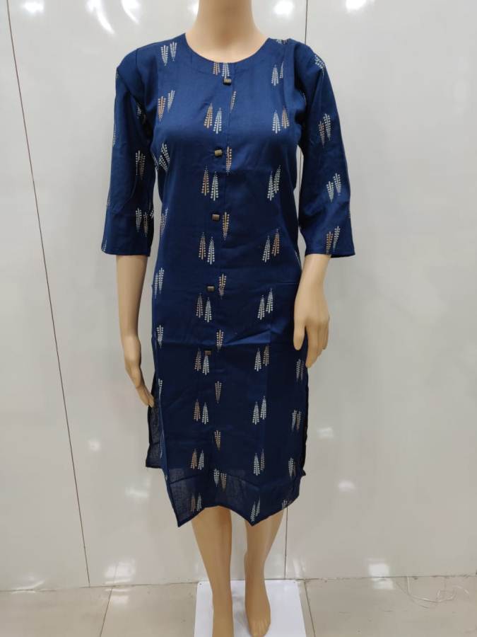 Latest Casual Office Wear Printed Pure Cotton Kurtis Collection 