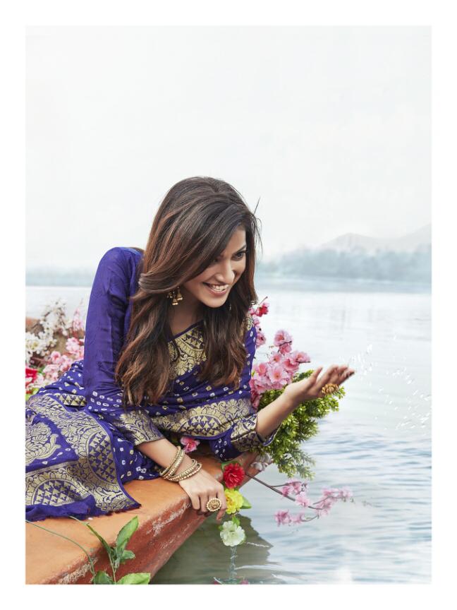 Rajyog Chunari Silk Heavy Bandhani Printed Latest Designer pure viscose with finish blouse Wedding Wear Collection
