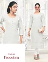 Freedom By Tunic House Viscous Rayon Chikanakari Wholesale Kurtis Suppliers In Mumbai