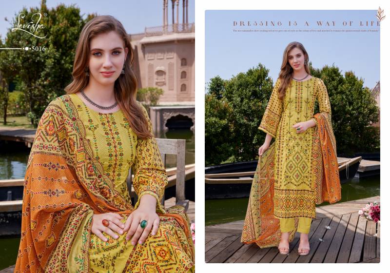 Madhubala 5 By Levisha Cambric Lawn Cotton Dress Material Orders In India