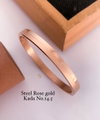 Fancy Steel Rose Gold Kada Accessories Catalog
