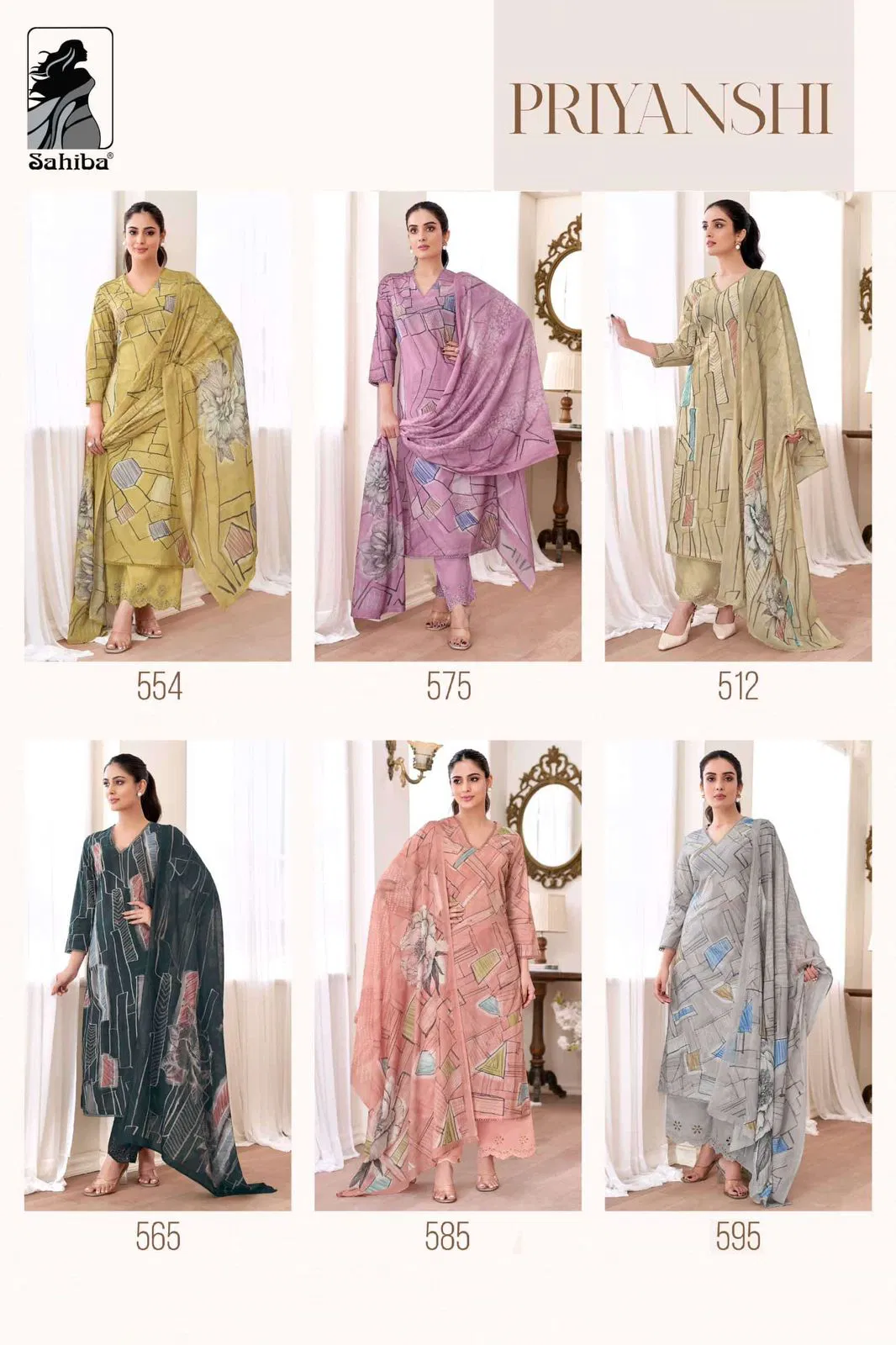 Priyanshi By Sahiba Lawn Cotton Digital Printed Dress Material Orders In India