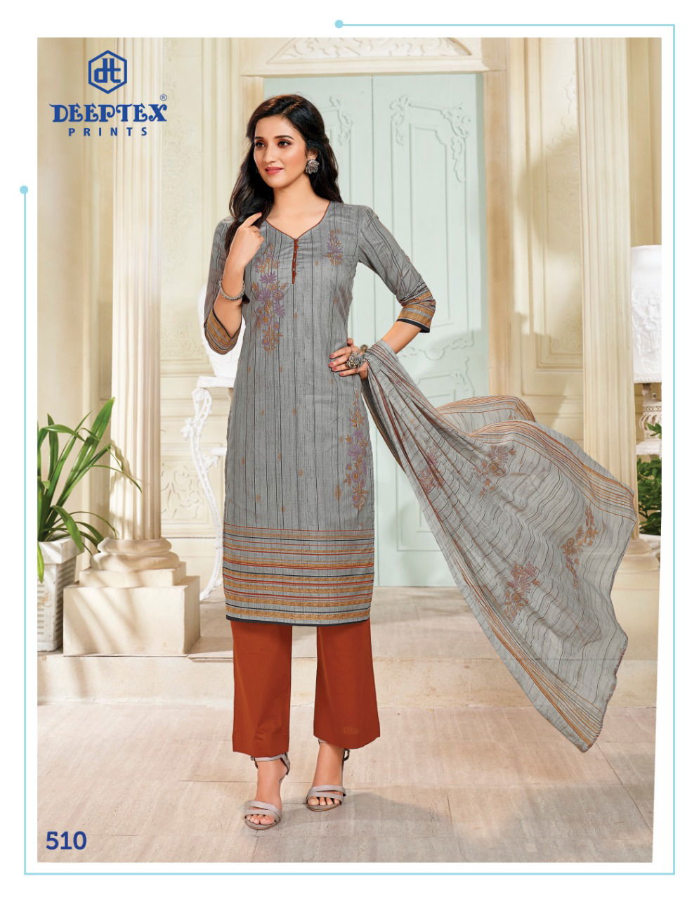 Deeptex Moon Light 5 Launch New Latest Designer Lawn Cotton Dress Material  With Chiffon Dupatta 