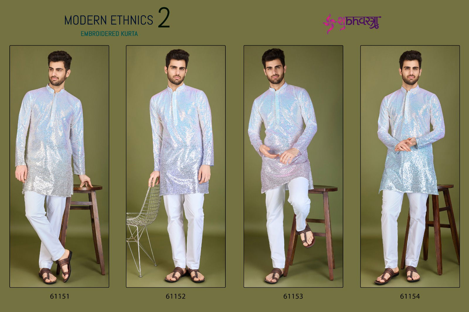 Modern Ethnics 2 By Shubhvastra Georgette Mens Kurta Suppliers In India