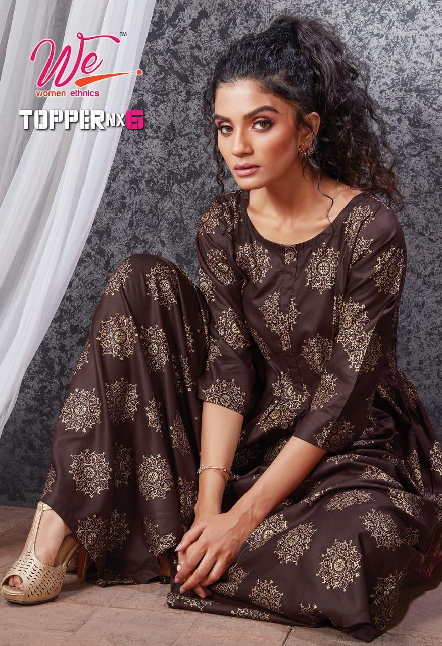 We Topper Nx 6 Ethnic Wear Anarkali Long Rayon Designer Kurti Collection

