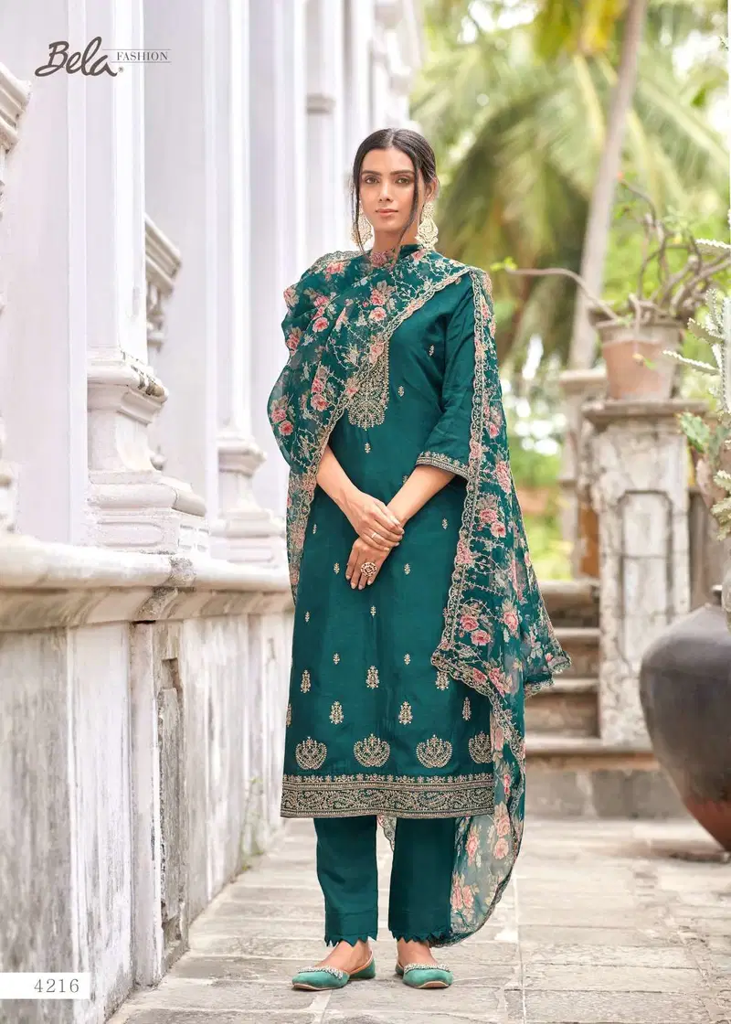 Almora Vol 2 By Bela Viscose Silk Dress Material Wholesale Clothing Distributors In India