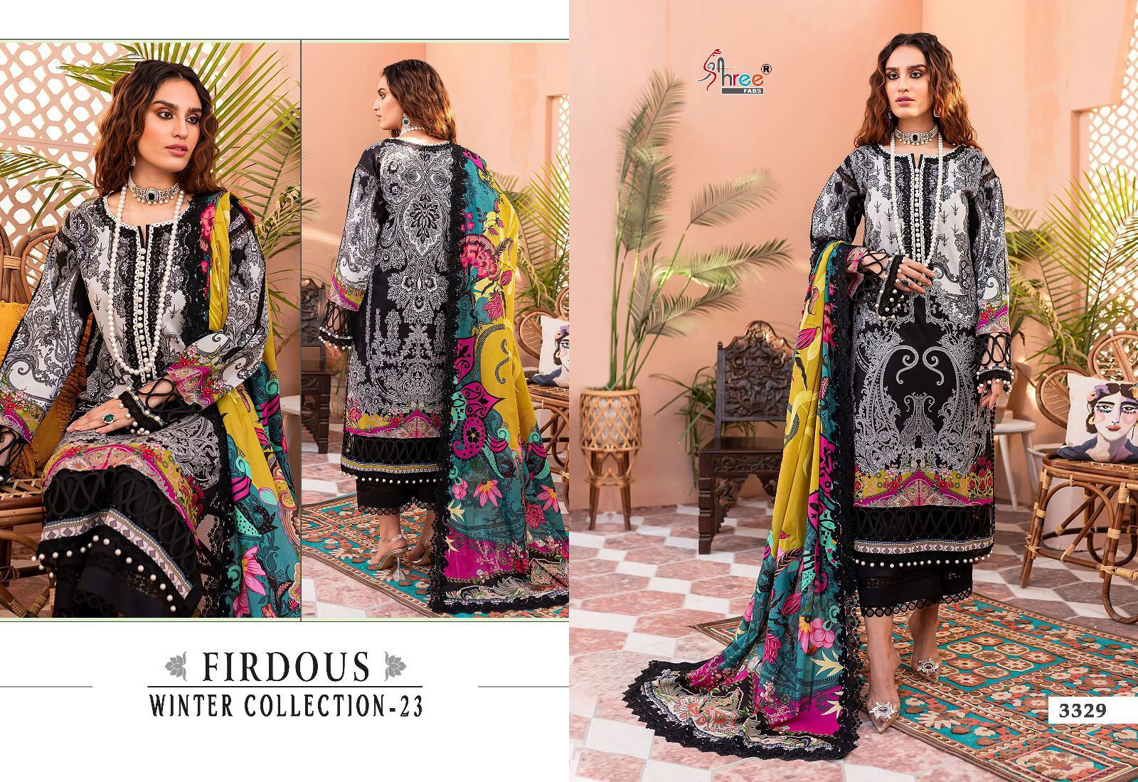 Shree Firdous Winter Collection 23 Embroidered Pashmina Pakistani Suits