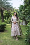 KA 1068 Printed Gown With Dupatta Wholesale Price In Surat