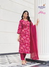 Alexa Vol 5 By Radhika Vertican Silk Kurti With Bottom Dupatta Wholesale Price In Surat