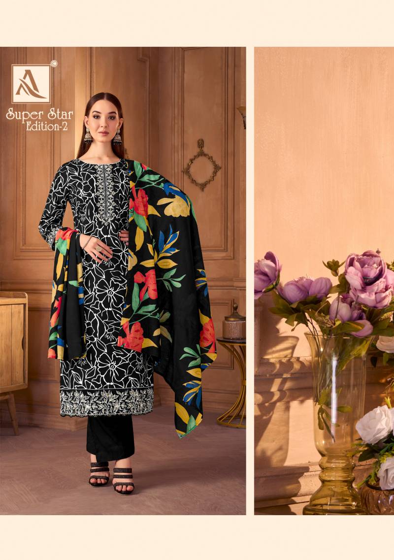 Super Star Edition 2 By Alok Suit Cambric Printed Dress Material Orders In India