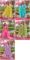 Naisha K 715 Mul Chanderi Manual Online Kurti With Bottom Dupatta Wholesale