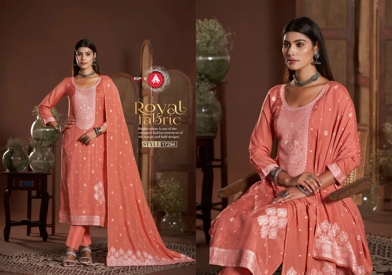 Kia Light By Triple Aaa Muslin Designer Salwar Kameez Suppliers In India