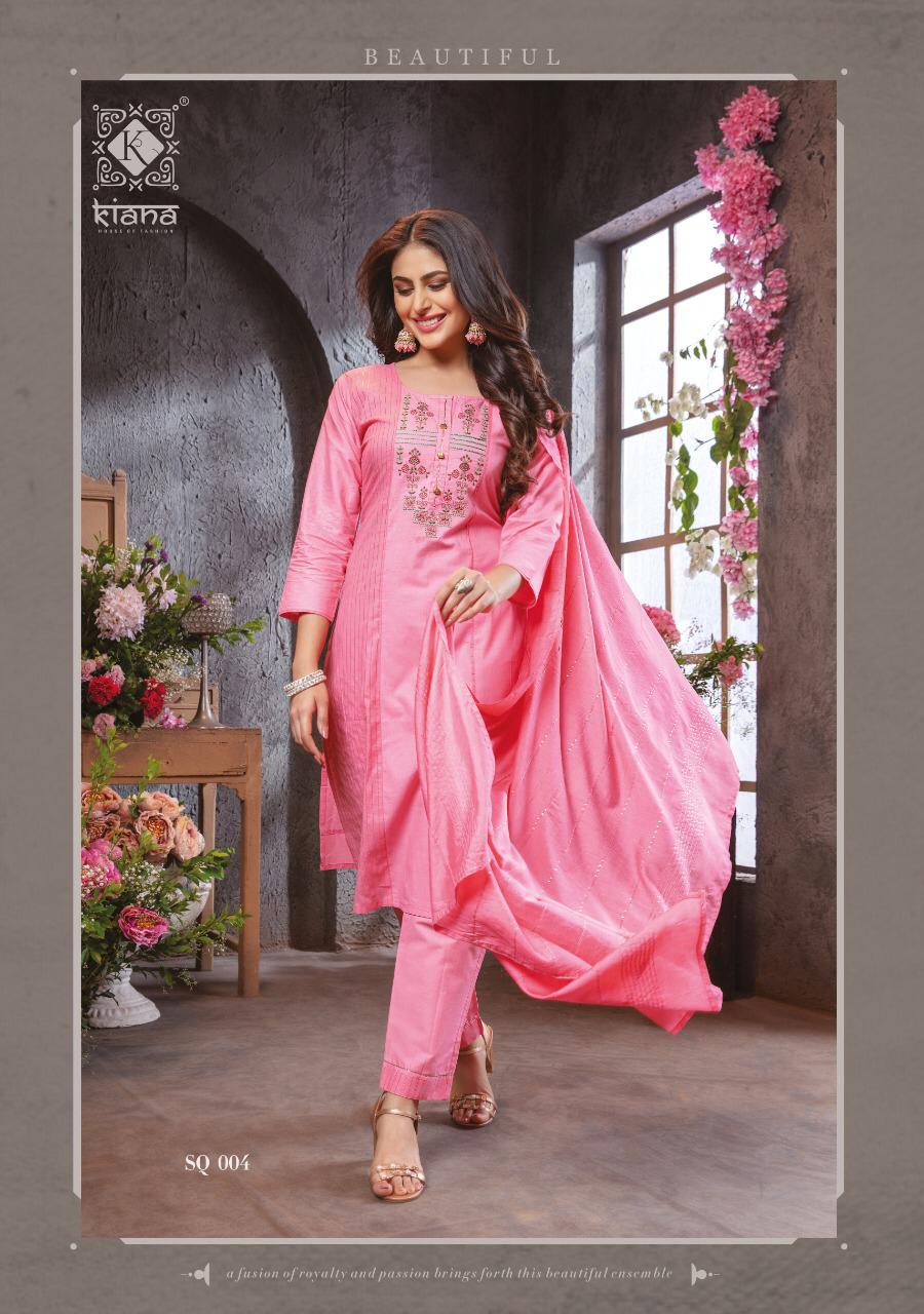KIANA SUMMER QUEEN Latest Festive Wear Fancy Pure Cotton Lurex Touch  Thread Work Heavy salwar Suit Collection