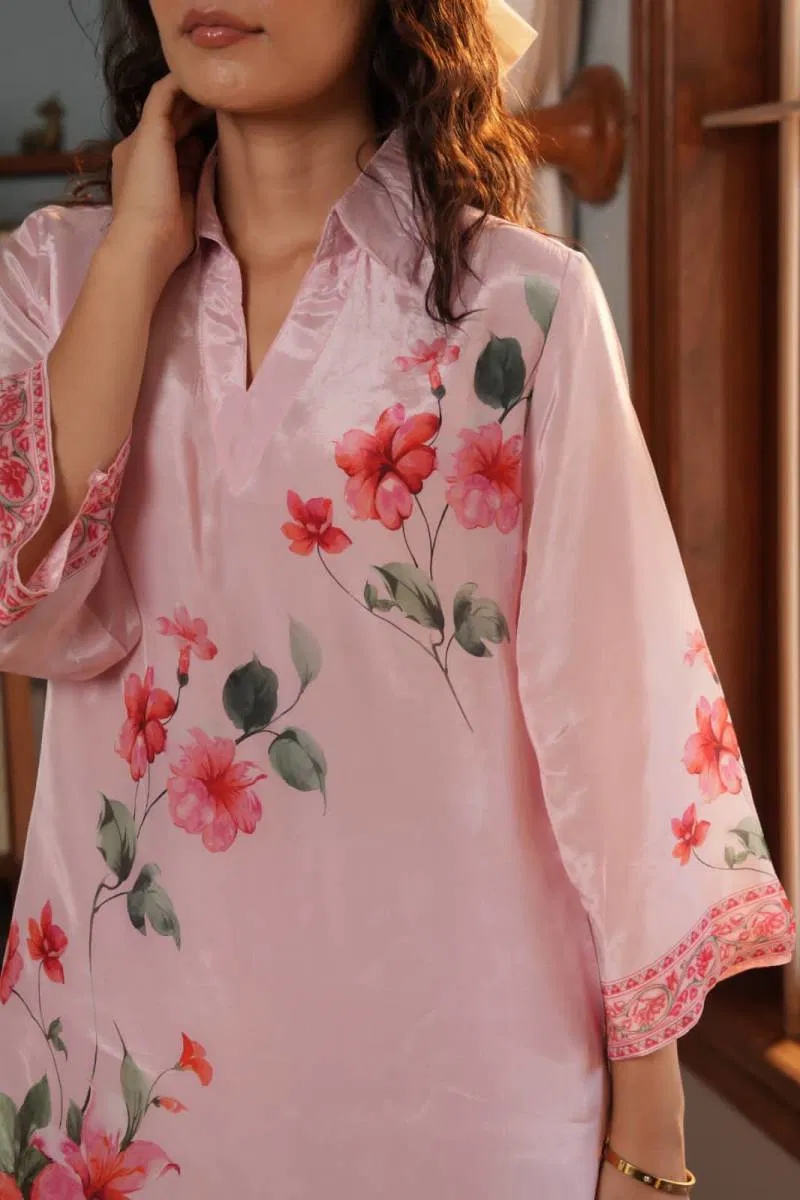 Tanyaa P 362 Natural Crepe Silk With Printed Co Ord Set Wholesale Clothing Suppliers In India
