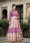 Samanta By Tejasvee Dola Silk Printed Designer Gown With Dupatta Suppliers In India