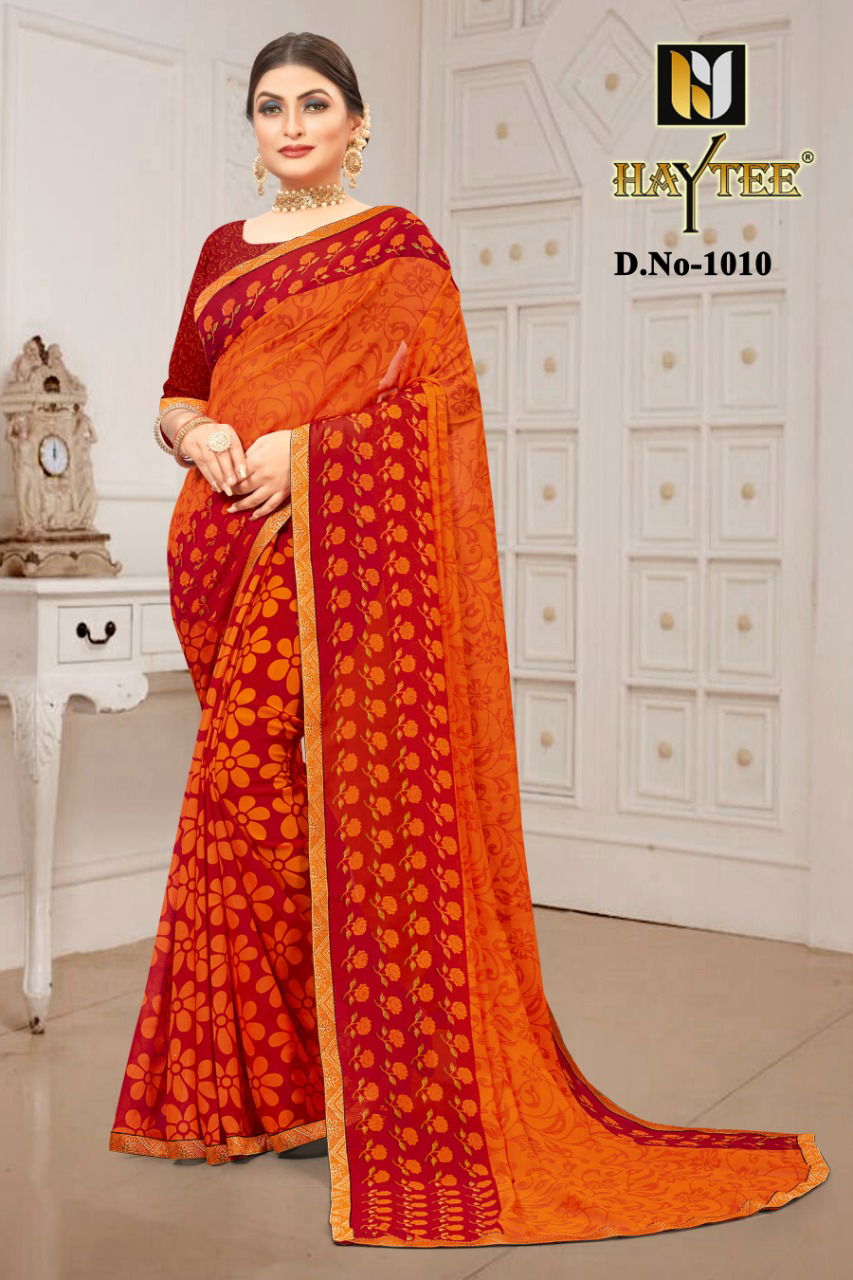 Haytee Gmail 85 Latest Collection Of Dani Printed Daily Wear Saree 