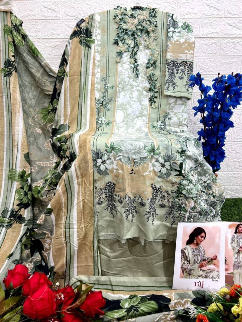 Taj 543 Cotton Dupatta Pakistani Salwar Suits Best Wholesale Shop In Surat