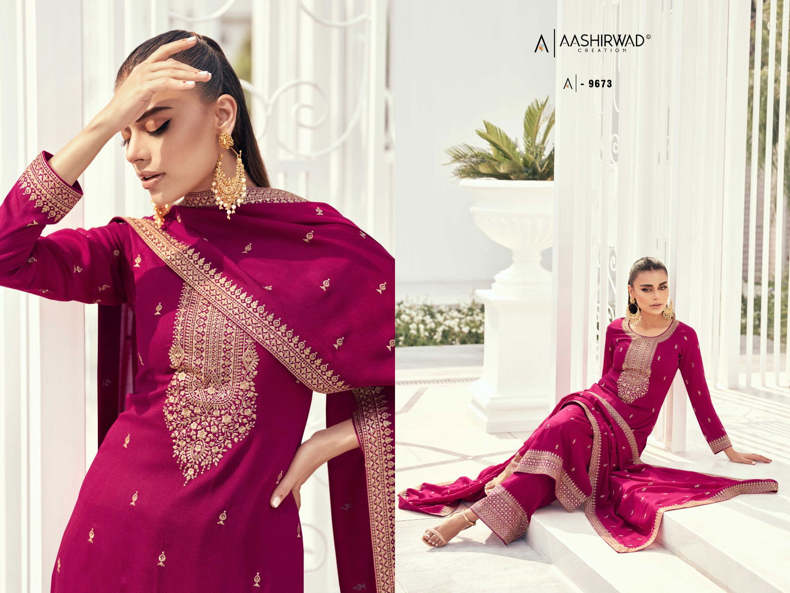 Preet By Aashirwad Silk Salwar Suit Catalog