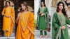 Vp 9658 Silk Blend Embroidery Kurti With Bottom Dupatta Wholesalers In Surat