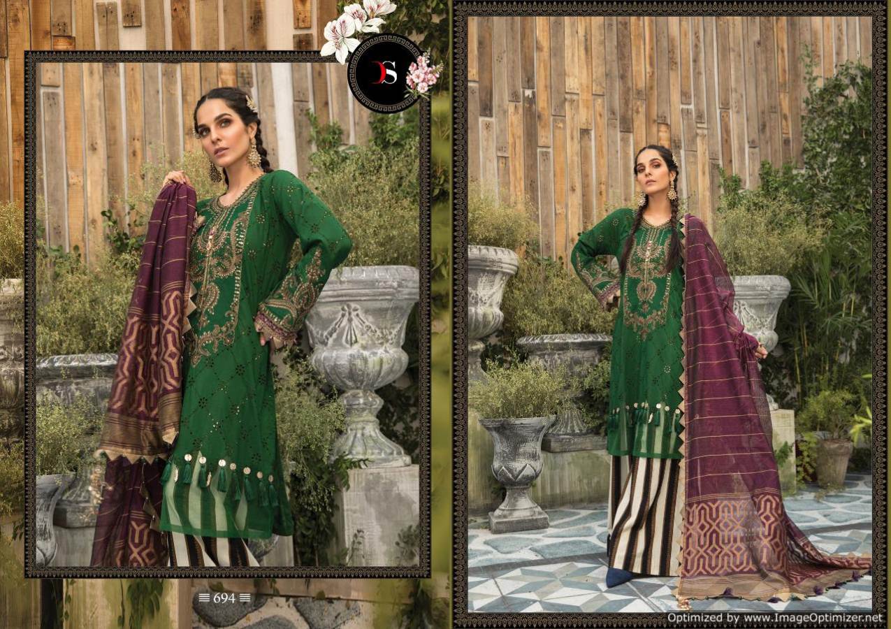 Maria B Lawn-3 Super Nx New Launch Of Heavy Designer Pakistani Salwar Suit With Heavy Embroidery Work