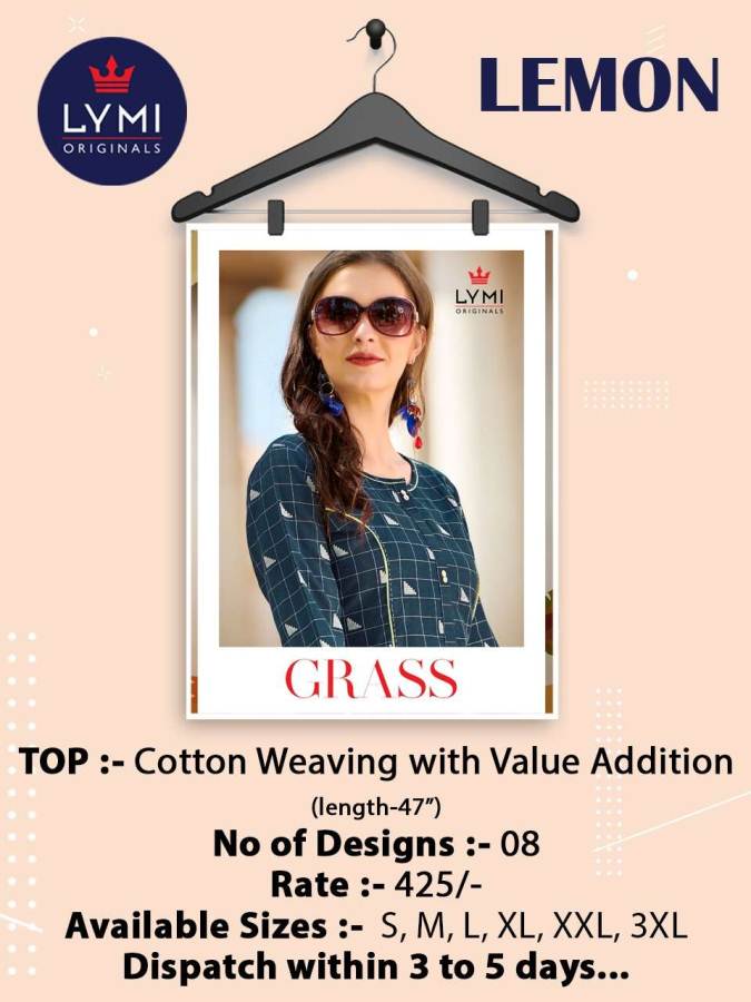 Lymi Grass Latest Designer Casual Wear Stylish Kurtis Collection 
