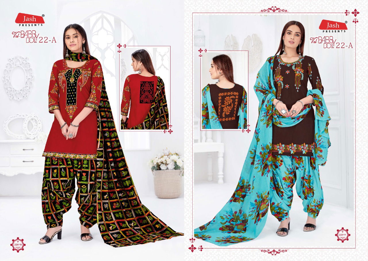 Jash Baby Doll Vol 22 A Latest Designer Pure Cotton Printed Daily Wear Dress Material  