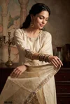 Cream Colour Luxuria Vol 1 By Beriston Viscose Sharara Suit BS109
