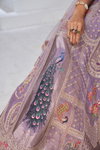 Purple Colour Banarsi Silk Lahenga With Blouse And Dupatta Wholesale Online Kf 2150