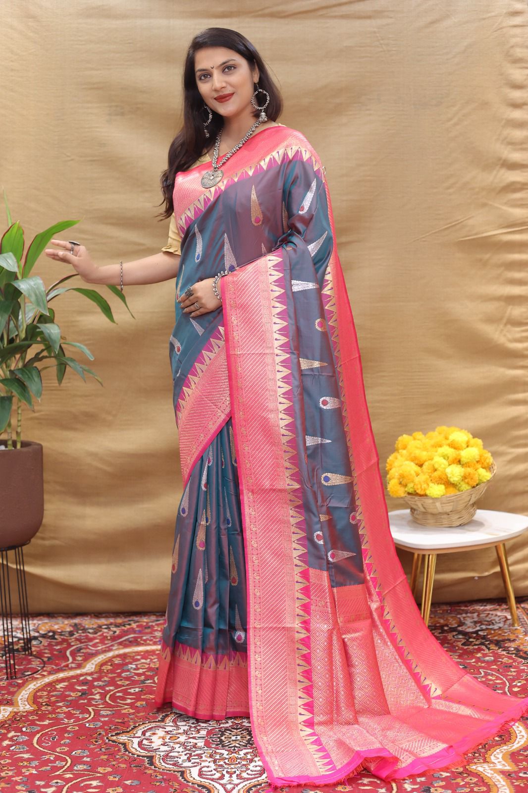 Policona Ratna Tilak Silk Sarees Catalog