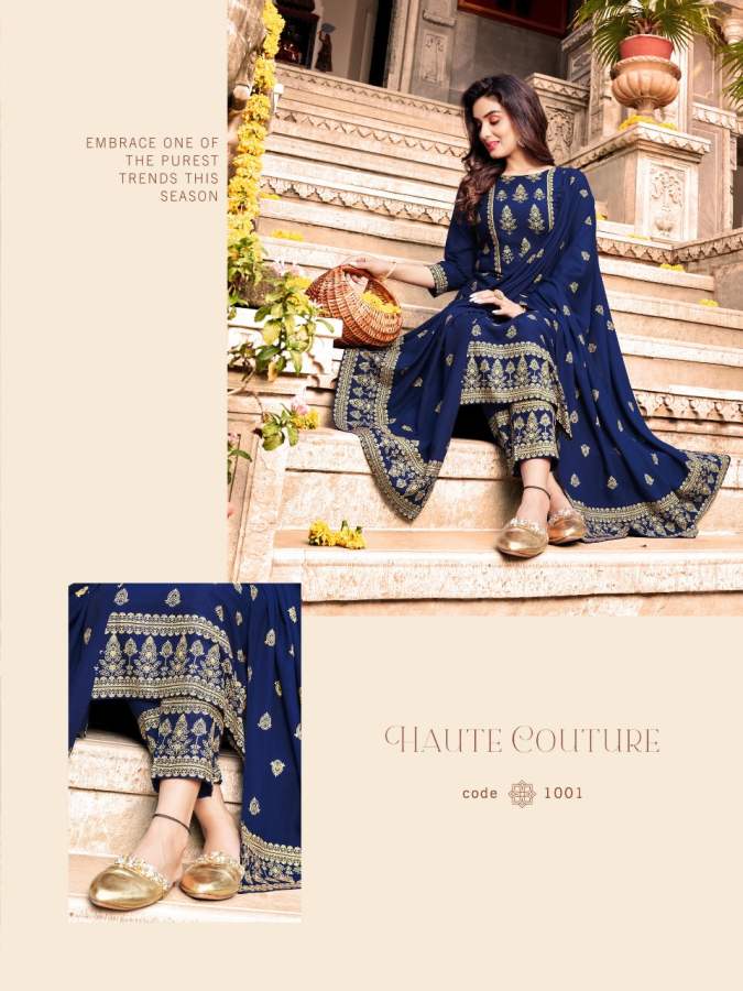 Banwery Parishi Latest Festival Wear Rayon Printed Designer Ready Made Suit Collection
