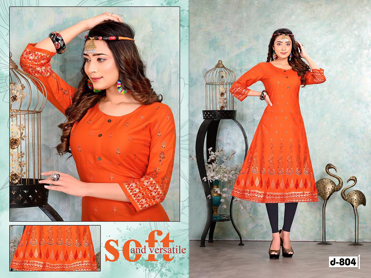 TRENDY Eclairs vol 2 Latest Fancy Designer Heavy Casual Wear Rayon Printed Stylish Kurti Collection