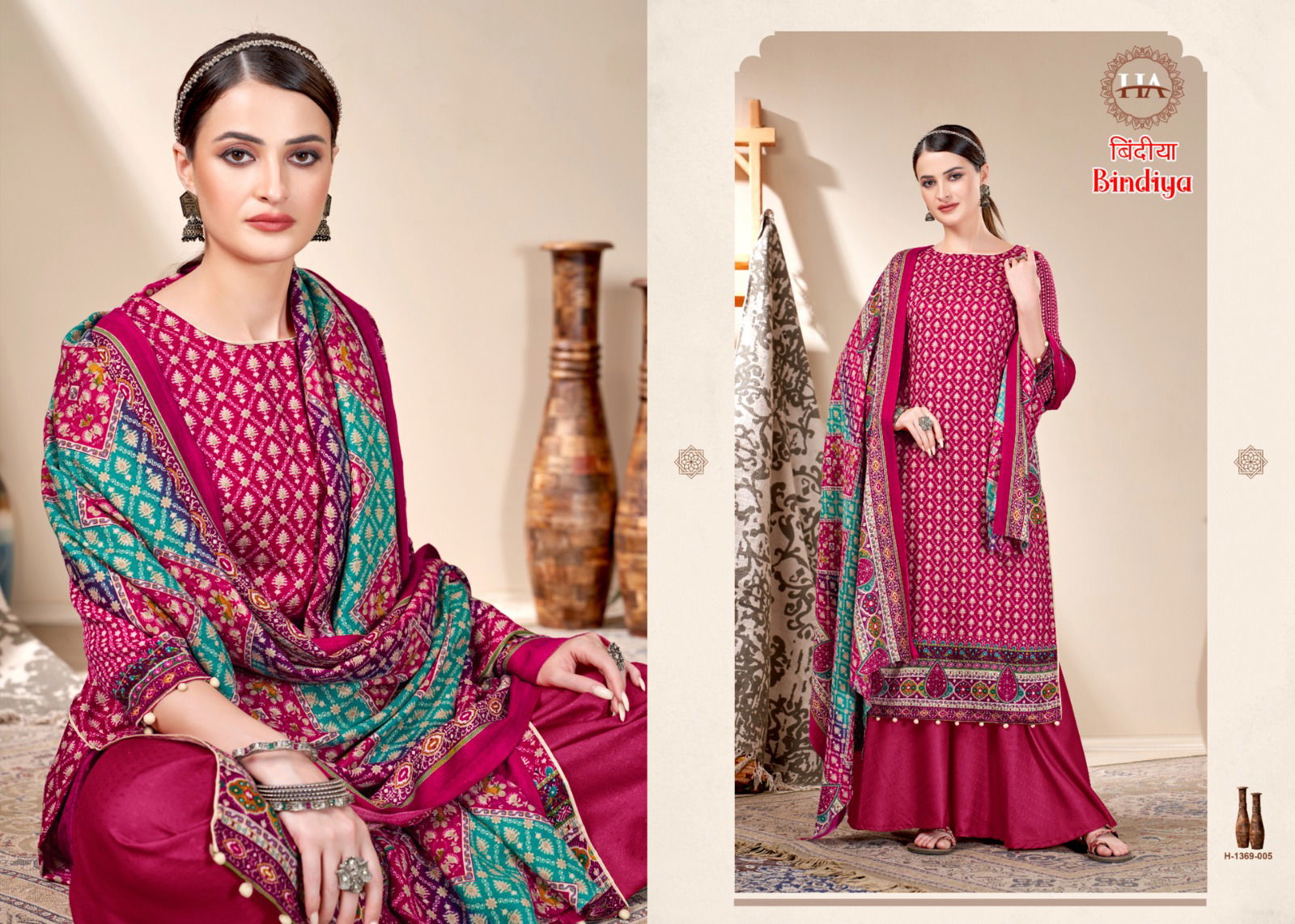 Bindiya By Alok Suit Winter Pashmina Dress Material Catalog