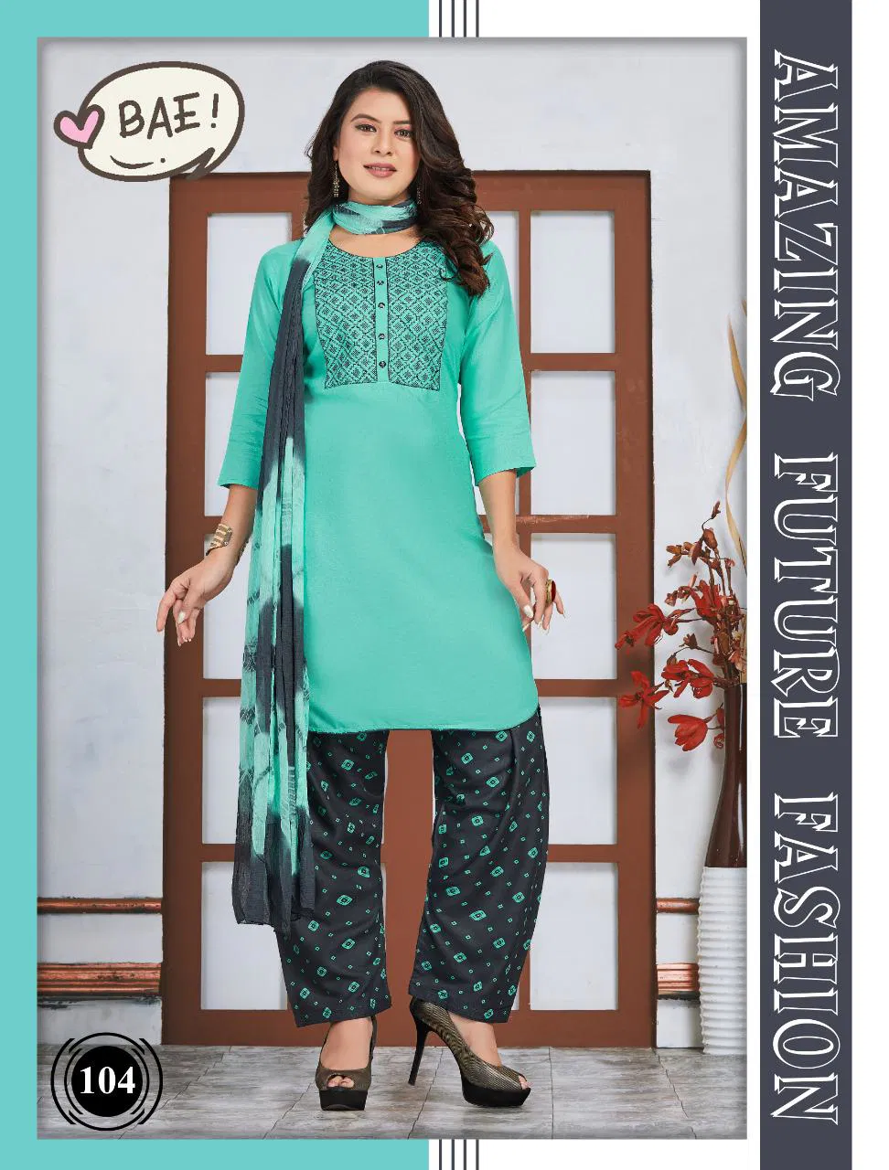 Trendy Tamanna Latest Designer Regular Wear Rayon Ready Made Salwar Suit Collection
