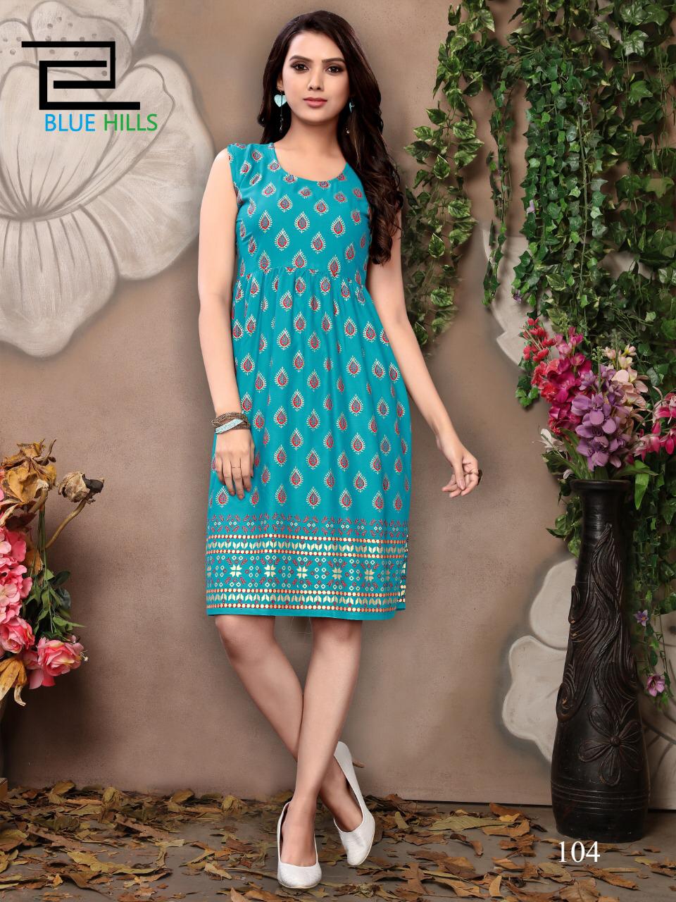 Blue Hills Short Walkway Vol 2 New Collection Of Printed Rayon Daily Wear Short Kurtis 