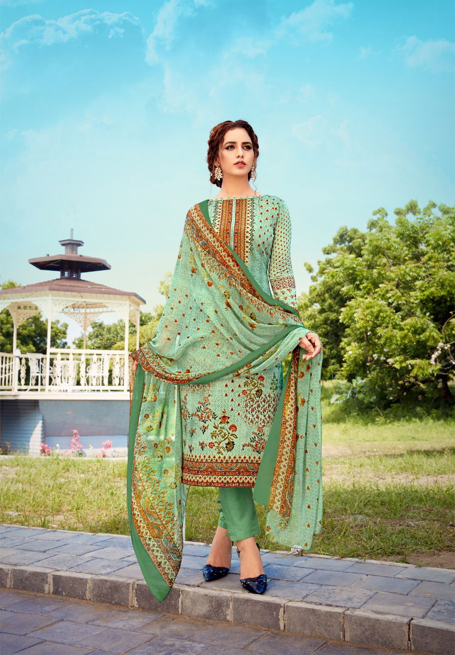 Yashika Rinaz 4 Latest Designer Printed Pure Lawn Cotton Dress Material Collection With Mal Mal Dupatta 