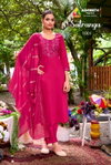 At Satranga Gadhwal Embroidery Kurti With Bottom Dupatta Online Wholesale